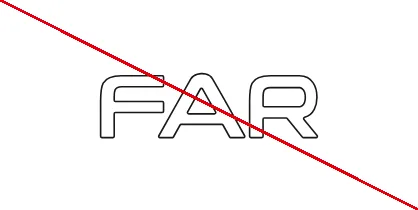 Usage interdit du logo FAR : contour seul
