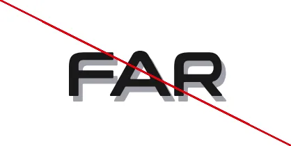 Usage interdit du logo FAR : ajouter une ombre
