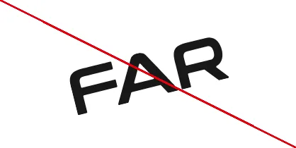 Usage interdit du logo FAR : pivoter