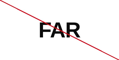 Usage interdit du logo FAR : réécrire en police